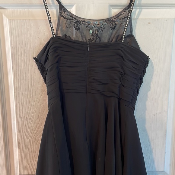 Faby Luxe Couture Size Medium Black Embellished Dress - Picture 11 of 15